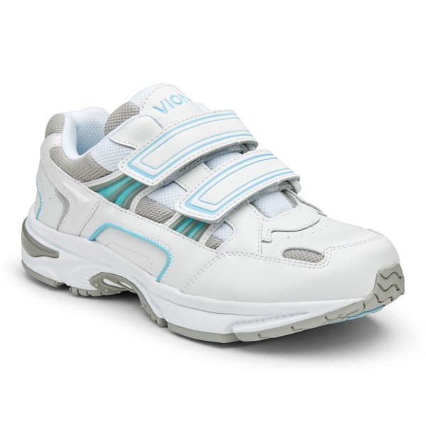 Vionic Trainers Ireland - Tabi Walker White Blue - Womens Shoes Discount | ATGUZ-6753